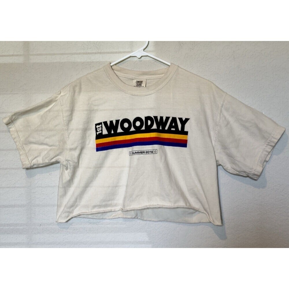 Gildan Women's Short Sleeve Crop Top | Western Sz M 100%cotton Vintage Boho